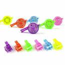 Flashing Whistle  Colour Lanyard LED Light Up Fun In the Dark Party Rave H1 D1Q7