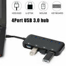 Splitter High Speed 4 Port USB Hub Micro Tablet Laptop Computer Notebook