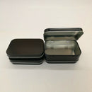 95x60x21mm Black Tin Box Black Metal Box With Matte Candy Box Small Box N8D5