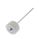 2pcs Stainless Steel Shaft White Drum Pedal Felt Bass Drum Beater Mallet