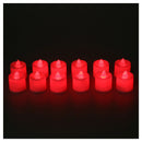 Set of 12 LED Flickering Candles Flameless Tea Light Battery Operated Flick