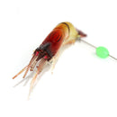 3Pcs/Lot Shrimp Soft Fishing Lure 9Cm 6G Artificial Bait with Luminous Bead