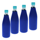 4pcs Beer Bottle Coolers With Zipper Insulators Chilling Sleeves Holder Wrap