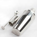 9Pcs Professional Cocktail Mixer Set Stainless Steel+Stir Bar Drinks Barten