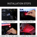 USB Car Interior LED Light Roof Room Atmosphere Starry Sky Lamp Star ProjeS Ew