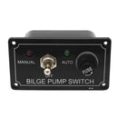 3Way MANUAL OFF AUTO DC 12V Fused Marine Bilge Pump Toggle Switch Panel with LED