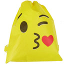 Expression non-woven drawstring bag backpack kids travel school decor gift b 3C