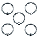 60Pcs Steel Mixed Nose Lip Eyebrow Tongue Belly Bar Ring Body Piercing Jewelry