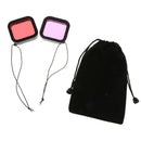 4x Dive Filter (Red + Purple) Water Resistant for Gopro HERO5 Black Camera