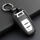 Scratch Proof Carbon Fiber Styling Car Key Case For Audi A4 A5 A6 A7 A8  HIE