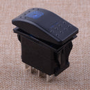 Universal 12V 24V 7 Pins LED DPDT Momentary Rocker Switch Boat