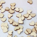 100pcs Wooden Love Shape Wedding Table Scatter Decoration Home Ornaments