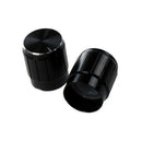 10 Pcs Black Metal 6mm Knurled Shaft Insert Dia. Potentiometer Control Knob