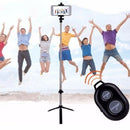 Wireless Selfie Stick 360 Shutter Remote Extendable With Tripod Phone Holder bs