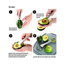 Stainless Steel Avocado nuclear slicer 2-in1 Vegetable Fruit Grater Kitchen  Gw