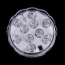 10 led submersible light battery waterproof remote control pool pond LJ