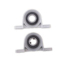 2Pcs 12mm Diameter Bore Ball Bearing Pillow Block Mounted Support KP001 KQ FT