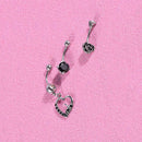 Belly Button Dangle Rings Crystal Jewelry Barbell Navel Ball Bar Body Piercing