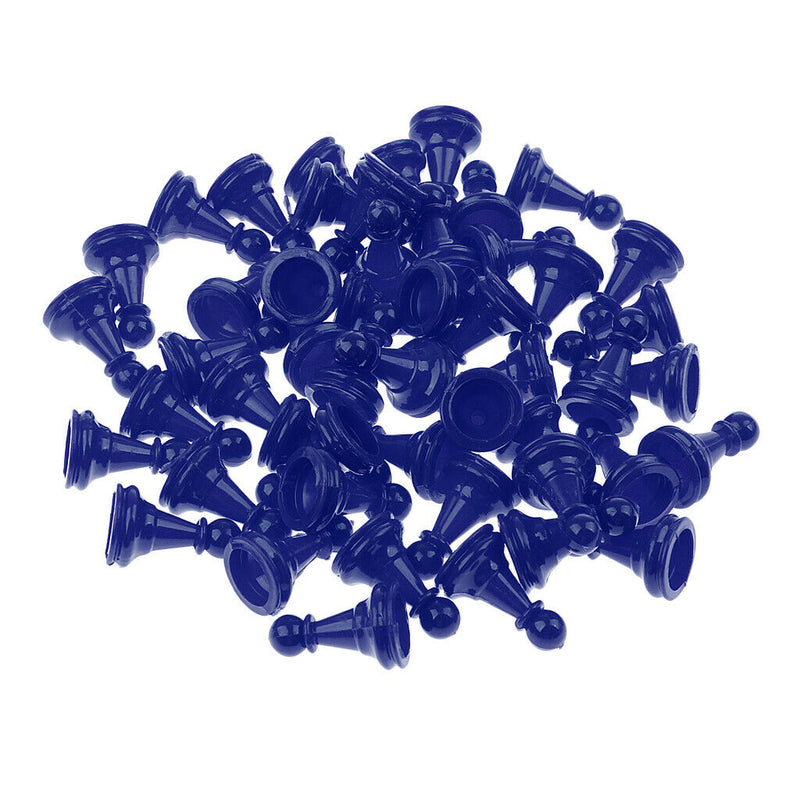 50PCS Plastic Chess Pieces International Chess Game Set Chessboard Game Pieces