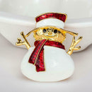 Brooch Pins Cartoon Snowman Badge Jacket Backpack Decor Xmas Gift for Children