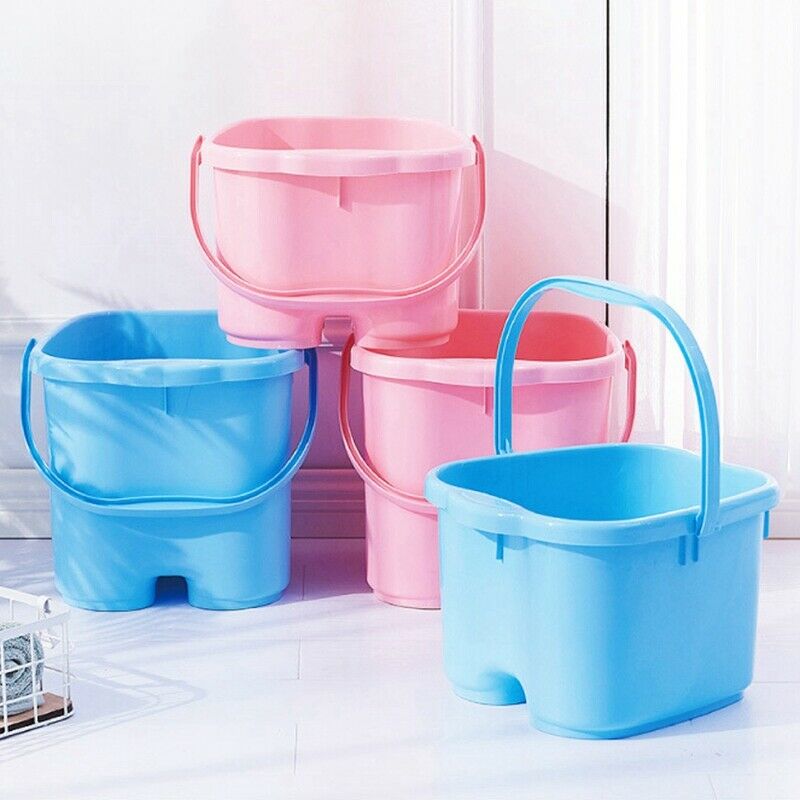 Foot Soaking Bucket Abs Plastic Foot Bath Tub Massage Roller Footbath Barre B2M7