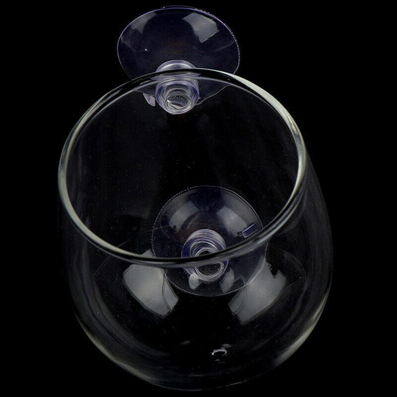 Fish Tank Mini Crystal Glass Pot Water Potted Aquatic Planting Cylinder Cup JR