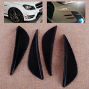 4pcs 5" Car Front Bumper Protector Fins Body Spoiler Lip Canards Splitter Strips