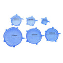 6pcs Silicone Stretch Lids Wrap Dish Bowl Pan Cover Kitchen Food Keep Fresh