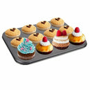 Set of 2 non-stick carbon steel muffin cups I3X9