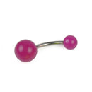 7Pcs Glowing Charm Acrylic Belly Button Navel Bar Rings Body Piercing Jewelry