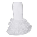 3 Layers Floor-length Dress Gown Slip Mermaid Fishtail Petticoat Underskirt