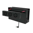 USB Cooler External Fan Air Circulation Cooling For  Switch Dock, Black