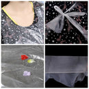 100 X Disposable Apron Plastic Cape Neck Shawl Hairdressing Hair Color Apron Oil
