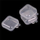 10Pcs Mini Clear Plastic Small Box Jewelry Earplugs Container Storage Tool  Ew