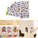 6 Pcs/Pack Korea Transparent Pvc Stickers Cute Cat Diary Photo Album Stickers OZ