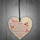 1PC Heart Plaque Decoration Memory Mum  Memorial Bauble Gifts Crafts Party DecFT