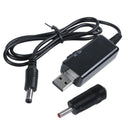USB Boost Cable 5V Step Up to 9V 12V Adjustable Voltage Converter 1A Step-u
