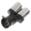 Stainless Steel Universal Car Modified Double Exhaust Pipe Rear Muffler Tail-Tip