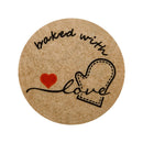 500pcs kraft paper thank you stickers with red heart handmade labels stickeSEAU