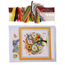 DIY Colorful Four Season Tree Counted Cross Stitch Kit Embroidery Summer