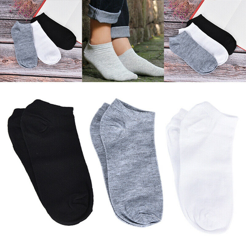 3Pairs Sport Men Socks Breathable Fitted Ankle Socks Short Socks Slippers Meiâ„–[