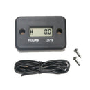 3V Digital Motorcycle Gas Engine Hour Meter Gauge Induction Counter LCD DGA