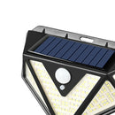 166 LED Solar Power Wall Lights PIR Motion Sensor Outdoor Garden Security Lamp