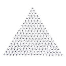 200 Pieces White Round Numbers Spacers Beads 7 mm J5F8