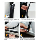 2X85Cm Auto Rubber Seal Strip Noise Insulation Seal Tirm Car Front Rear Doo
