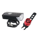 Bright USB LED Bike Front Rear Lamp Bicycle Rechargeable Headlight Taillight Set