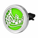 Car Air Freshener Aromatherapy Essential Oil Diffuser - Music Note Stainles