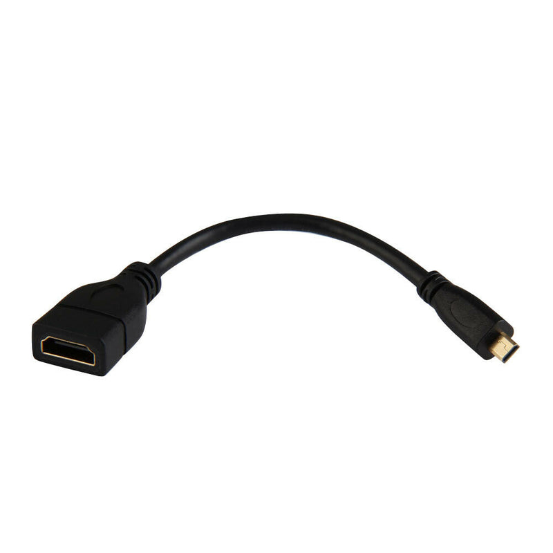 Micro HDMI Male D to HDMI Female A Jack Adapter Cable Convertor Nice 1080P