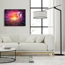 5D DIY Full Round Drill Diamond Painting Novelty Moon Path Cross Stitch