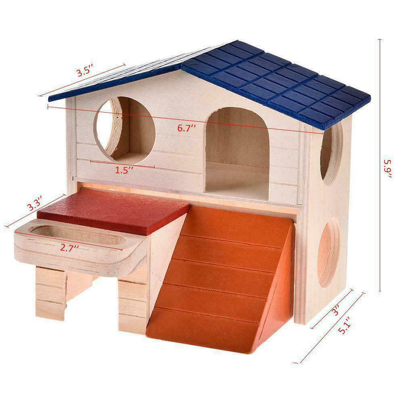 House Bed Cage Nest For Small Animal Pet Hamster Hedgehog Guinea Pig Castle C7Z8